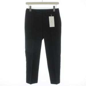 スラックス テーパードパンツ センタープレス タグ付き 38 ネイビー