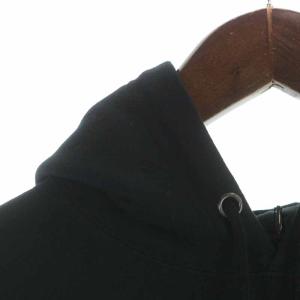 Back Channel パーカー プルオーバー コットン ロゴ プリント 長袖 XL ブラック