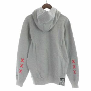 Back Channel AMSTERDAM PULLOVER PARKA パーカー プルオーバー コットン プリント 長袖 S グレー