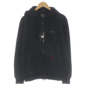 Back Channel CORDURA FULLZIP PARKA ジャケット ジップアップ フード ロゴ L ブラック