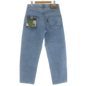 Back Channel デニムパンツ ジーンズ テーパード ジップフライ ダメージ加工 USED加工 M ライトブルー