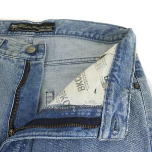 Back Channel デニムパンツ ジーンズ テーパード ジップフライ ダメージ加工 USED加工 M ライトブルー
