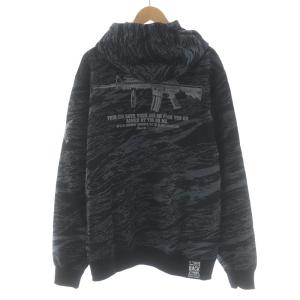 Back Channel M16 FULL ZIP PARKA ジャケット スウェット ジップアップ フード ロゴ プリント