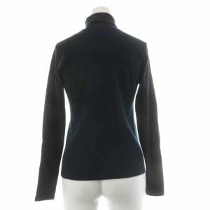 Max Mara BODYWEAR ニット 長袖 タートルネック 薄手 ウール M 紺 ネイビー
