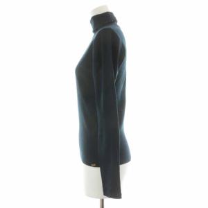 Max Mara BODYWEAR ニット 長袖 タートルネック 薄手 ウール M 紺 ネイビー