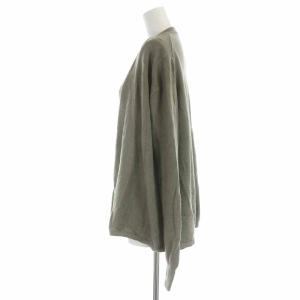 Christophe Lemaire ニットカーディガン カシミヤ 長袖 XS カーキ