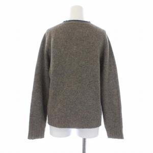 MHL. ニット セーター 長袖 クルーネック ウール 2 グレージュ
