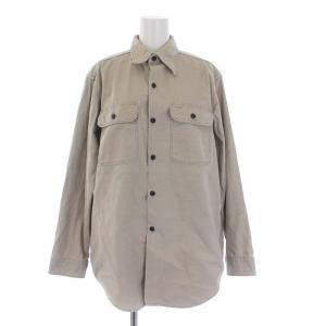 17SS HAMPTON BACK SATIN SHIRT ブラウス 長袖 01 ベージュ