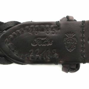 Felisi メッシュベルト レザー 46 85 ブラック