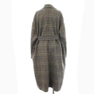 BEAUTY&YOUTH UNITED ARROWS 21AW チェスターコート チェック ロング コート ウール S グレー