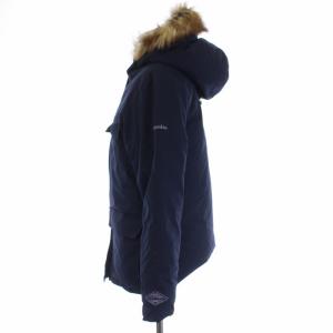 Columbia OMNI-TECH トレジャードームジャケット ダウンジャケット ジップアップ フード M ネイビー