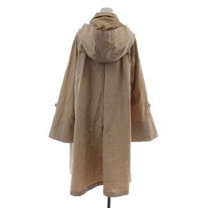 MAX&CO. スプリングコート フード ロング丈 コットン 48 XL ベージュ