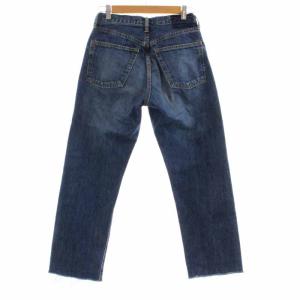 Shinzone STRAIGHT DENIM PT デニムパンツ ジーンズ ジップフライ カットオフ 36 ブルー