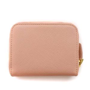 PRADA サフィアーノ メタル コインケース ミニウォレット レザー ロゴ 1M0268 ピンク