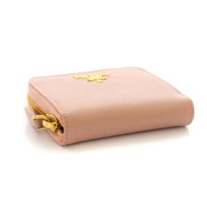 PRADA サフィアーノ メタル コインケース ミニウォレット レザー ロゴ 1M0268 ピンク