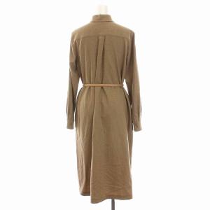 Max Mara 白タグ シャツワンピース カシミヤ混 34 茶