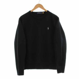 スウェット トレーナー 長袖 刺繍 S 黒 ブラック