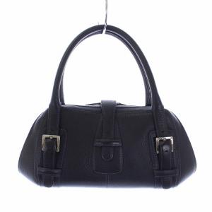 LOEWE センダ ハンドバッグ ミニボストンバッグ レザー 黒