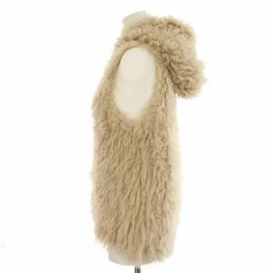 STUNNING LURE カルガンラム ファーベスト ジレ 1 S ベージュ