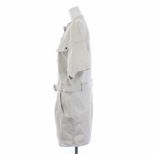 ISABEL MARANT ETOILE 20AW ZOLINA DRESS シャツワンピース 半袖 ひざ丈 バンドカラー 40 L ライトグレー