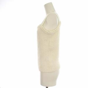 ANAYI 22SS コットンテープニットキャミソール カットソー ビスチェ 38 M 白 ホワイト タグ付き