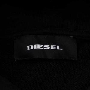 DIESEL el dorado city パーカー プルオーバー 長袖 刺繍 XS 黒 ブラック