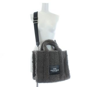 MARC JACOBS THE TOTE BAG ボア トートバッグ ショルダーバッグ 2WAY 茶