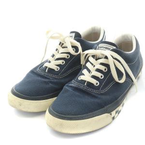 CONVERSE × stussy SKIDGRIP スニーカー シューズ ローカット US8.5 ネイビー