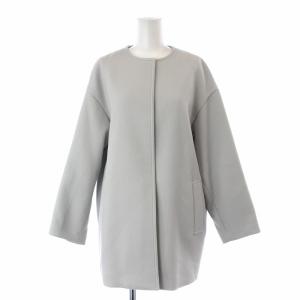 ツイルノーカラーミドルコート 38 M ライトグレー