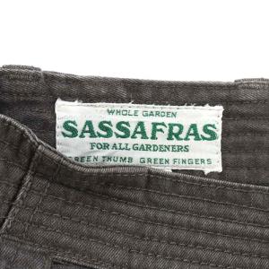 SASSAFRAS フォールリーフ ワークパンツ ボタンフライ コットン M グレー