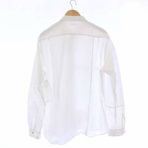 KAPITAL BORO パッチワーク 長袖シャツ コットン リネン 4 XL 白 ホワイト