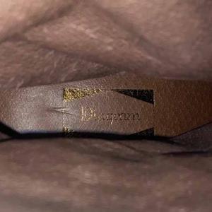 Diagram GRACE CONTINENTAL ヌバックベルトニーハイ ロングブーツ ハイヒール 37 23.5cm ボルドー