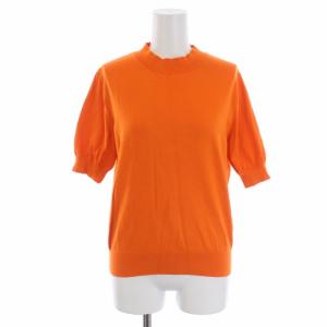 MY STANDARD 21SS ニット カットソー 半袖 38 M オレンジ
