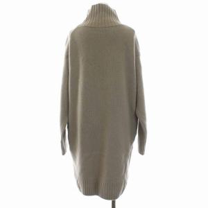 Plage 22AW スーパーファインウールカシミヤハイネックミニワンピース S カーキ