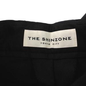 Shinzone CENTER PRESS PANTS パンツ スラックス ジッパーフライ ブラック