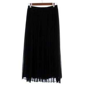 AURALEE WOOL RECYCLE POLYESTER SHEER CLOTH PLEATED SKIRT
