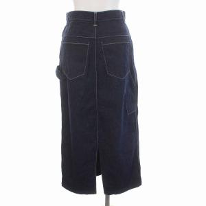 AURALEE 21SS HARD TWIST LIGHT DENIM SKIRT デニム スカート ロング タイト 0 S インディゴ ネイビー