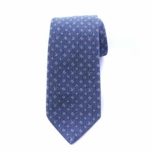 モノグラム クラヴァット ネクタイ シルク 青