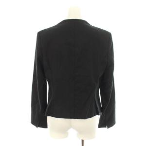 VIVIENNE TAM ショールカラージャケット フォーマル 背抜き ショート丈 ノーベント 2 M 黒 ブラック