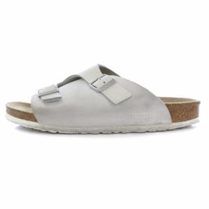 BIRKENSTOCK チューリッヒ サンダル シューズ フラット ベルト レザー 41 26.5cm 白 ホワイト