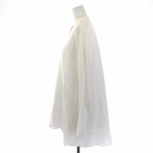 ENFOLD 20SS ブラウス シャツ 長袖 バンドカラー 36 S 白 ホワイト 300DS130-0460