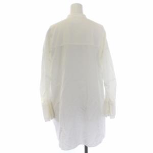 ENFOLD 20SS ブラウス シャツ 長袖 バンドカラー 36 S 白 ホワイト 300DS130-0460
