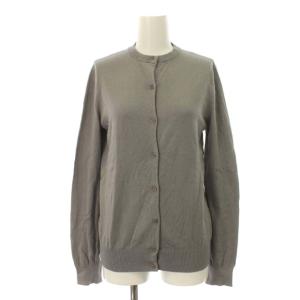 17SS シルクコットンカーディガン クルーネック ニット 300AS670-0490 長袖 38 M グレー