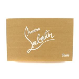 Christian Louboutin パンプス オープントゥ レザー 35 ピンクベージュ