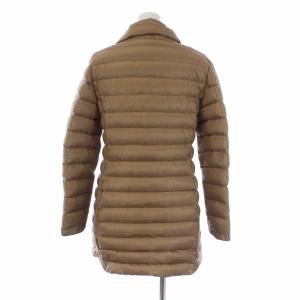 MONCLER GOUET ダウンコート ロング フェイクレイヤード ジップアップ 0 ベージュ