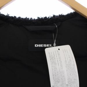 DIESEL W-BURKISK JACKET 中綿ジャケット フード フェイクファー フード裏地ボア M 黒