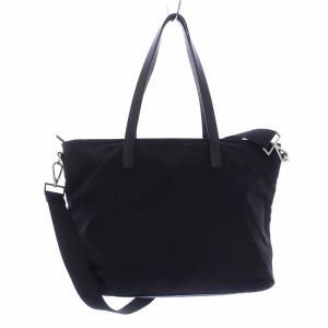 PRADA 三角プレート トートバッグ 2way ナイロン 黒