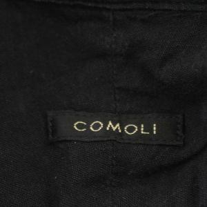 COMOLI 20SS ベタシャン オープンカラーシャツ 半袖 シャツ L相当 3 黒 ブラック R01-02011