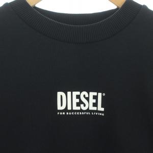 DIESEL スウェット トレーナー ロゴ 長袖 XS 黒 ブラック
