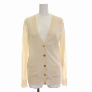 カーディガン ニット Vネック 長袖 XS ベージュ